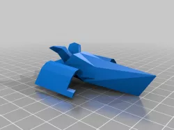 Low Poly Trimaran Ship