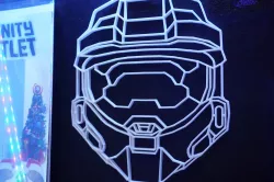 Master Chief Helmet Outline Wall Art