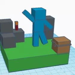 minecraft steve cave 