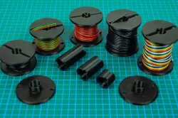 Modular Spool for Cables, Wires, Rope, String, Lace, etc.