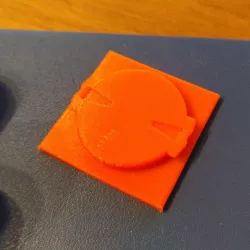 Openscad Garmin Edge Quarterturn fixture (device side)