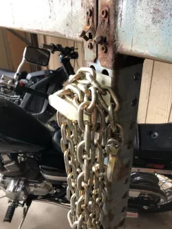 Pallet rack shelving hooks and hangers