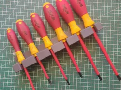 Pegboard Toolholder for different Sets of Screwdrivers