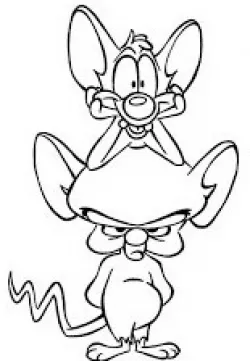 Pinky and The Brain Animaniacs wall art