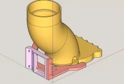 REDUX LowRider 2 MPCNC - Pen Holder (v3) FOR 2.5" HOSE MOUNT