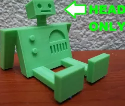 Resting Robot's Head (Looking Up)