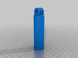 Selfie pole adapter for GoPro