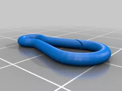 Small carabiner-style hook