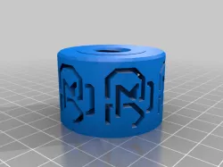Soporte Bobina Creality Ender 3 v2 con cojinetes impresos en 3D