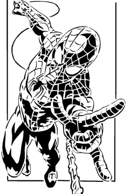 Spiderman stencil 12