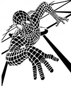 Spiderman stencil 13