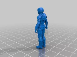 Star Citizen Pilot T-pose STL and rigged Blender files