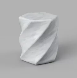 Stumpy twisted pillar