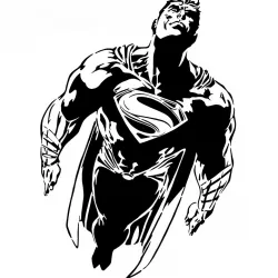 Superman stencil 8