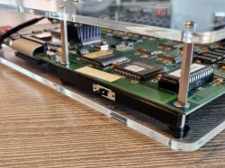 Switch holder for consolized Killer Instinct arcade PCB dual board mod