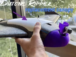 Top Hatch/Canopy Replacement for Diatone Ripper R690 / HEE Wing F-01