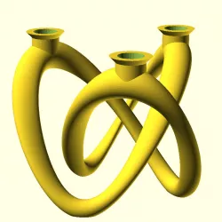 Trefoil Knot Candelabra