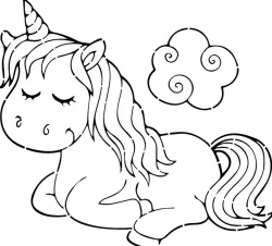 Unicorn stencil 7