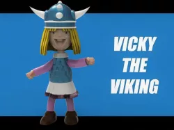 Vicky the Viking - 28mm Miniature and Statuette - 4000 Follower Model