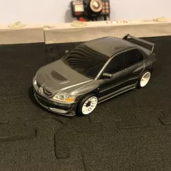XMods Mitsubishi Evo Mini Z adaptor(Front and Side Clip)