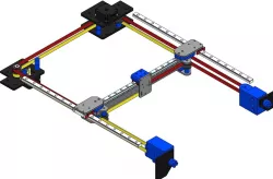 XY setup with plate CNC parts for 3030 frame 