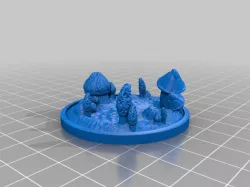 50mm Mushroom Base for Tabletop Gaming - Druid