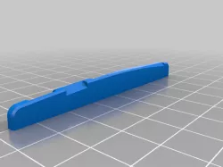 Acoustic Guitar - String bridge-saddle (72mm width, height 7.5 mm)