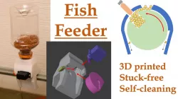 Aquarium Fish Feeder : stuck-free and self-cleaning