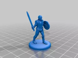 Bandit Swordsman Miniature Table Top Enemy NPC