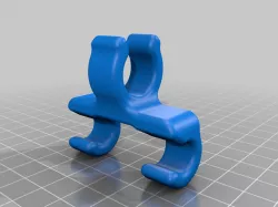 Cane clip for bicycle rack 