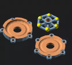 Customizable Thrust Bearing 1 Parametric