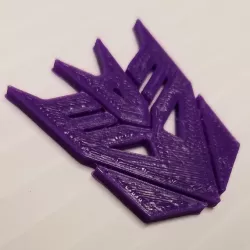 Decepticon Symbol Large Pin