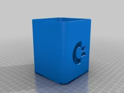 Desk organizer Commodore logo.