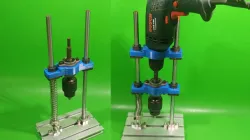 DIY Drill Guide Homemade Precision Drilling CNC Linear Rail Machine 