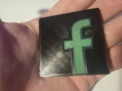 Facebook Logo Dual Extrusion