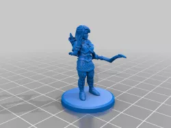 Female Elf Archer for DND Style RPG