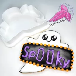 Ghost plaque cookie cutter