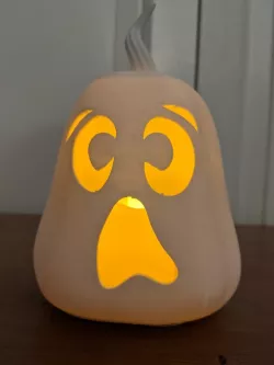 Ghost Pumpkin with Tealight
