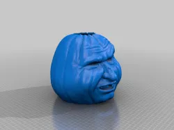 Grumpy Pumpkin Remix with maxillary teeth