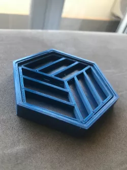 hexagonal coaster cup holder