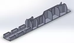 HO Scale Athearn compatible Standard Observation Car Interior