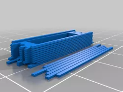 HO Scale Pile of 2x4s 