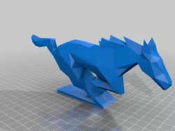 Low poly horse