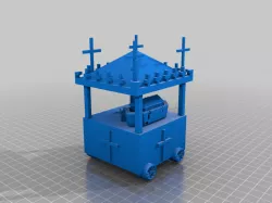 Medieval pageant cart