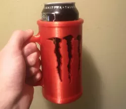 Monster Energy can cup double sided remix