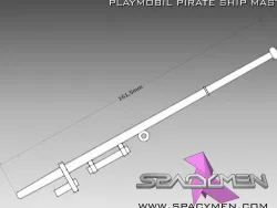 Playmobil Pirate ship mast