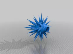 Spiky Xmas tree topper filleted 