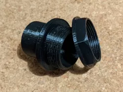 Tank Connector / 1.5" BSP / 40mm / Plain / Threaded