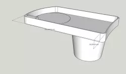 Toyota Auris FL storage compartment for cup holder