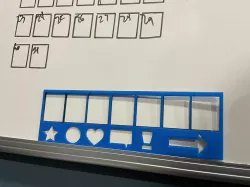 Whiteboard Calendar Stencil 7 Day/Month